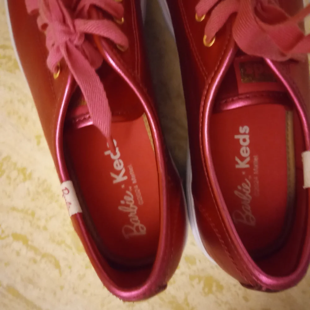Barbie Kids Shiny Red Sneakers